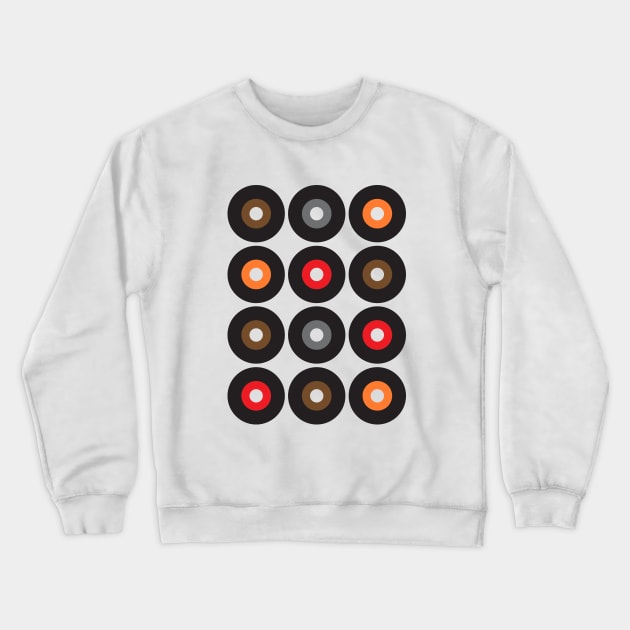 45 Rpm Records Crewneck Sweatshirt by analogdreamz